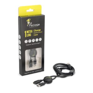 כבל טעינה USB-C ראש מפוצל - לשעון גרמין וטלפון אנדרואיד